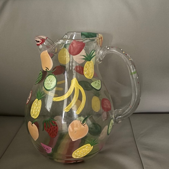 Lolita large Margarita pitcher w/ 4 Margarita glasses
